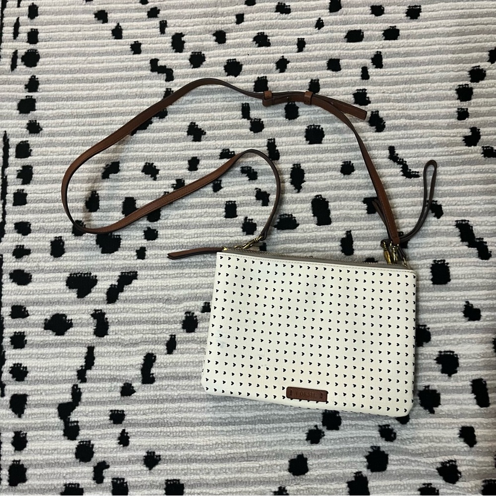 Fossil Devon Heart Crossbody Purse